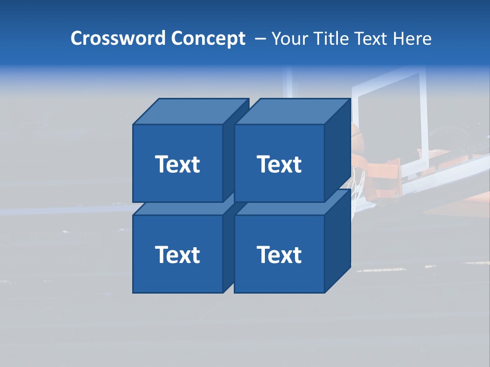 A Basketball Going Through The Net Of A Basketball Hoop PowerPoint Template