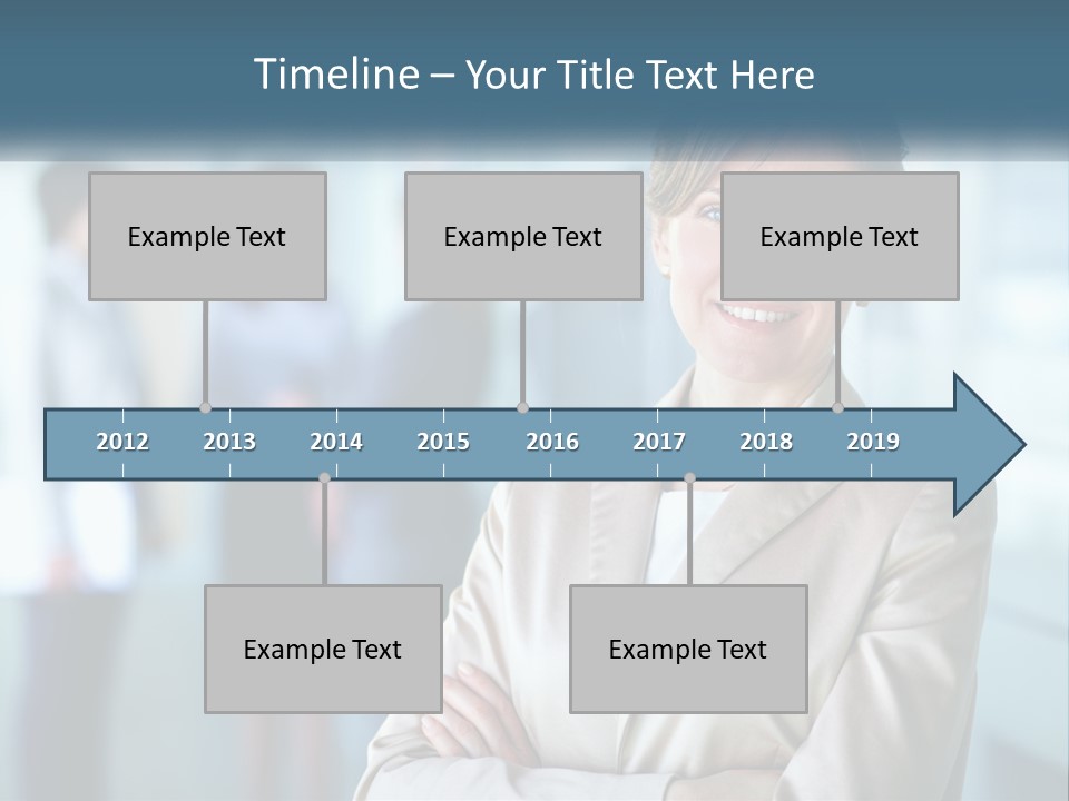 A Woman Standing In Front Of A Group Of People PowerPoint Template
