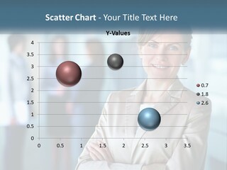 A Woman Standing In Front Of A Group Of People PowerPoint Template