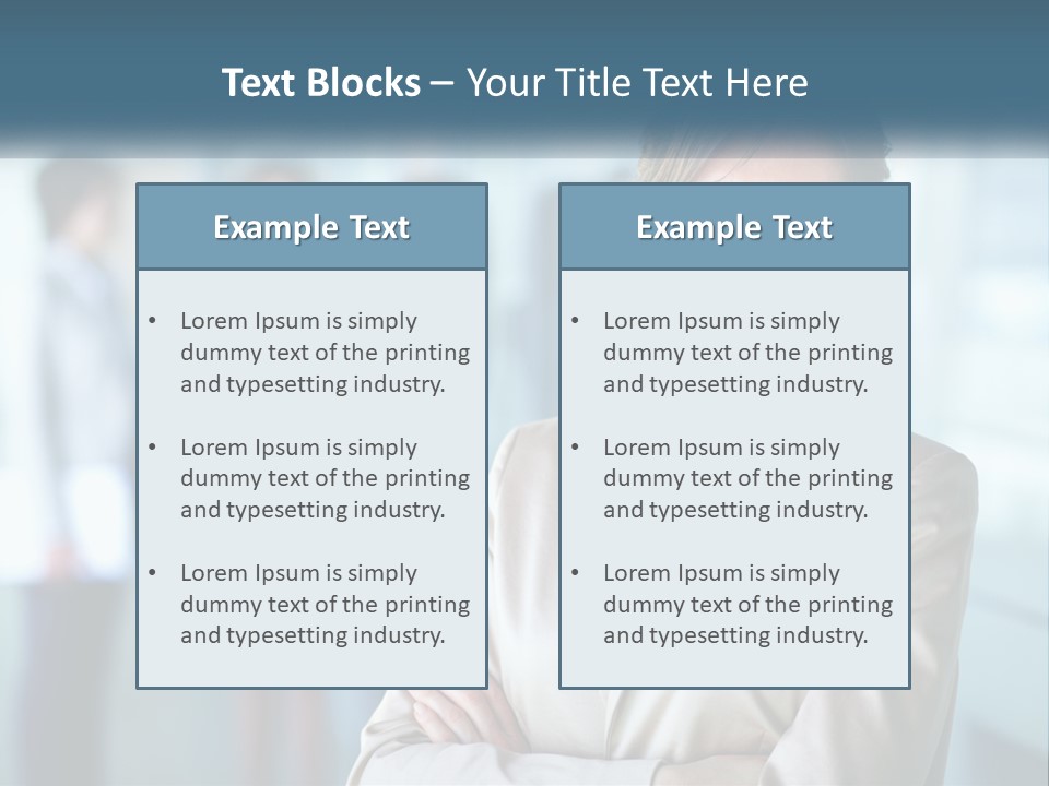 A Woman Standing In Front Of A Group Of People PowerPoint Template