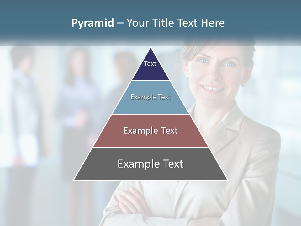 A Woman Standing In Front Of A Group Of People PowerPoint Template