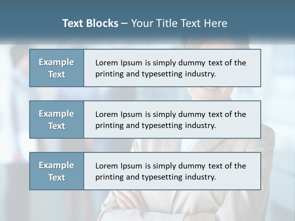 A Woman Standing In Front Of A Group Of People PowerPoint Template