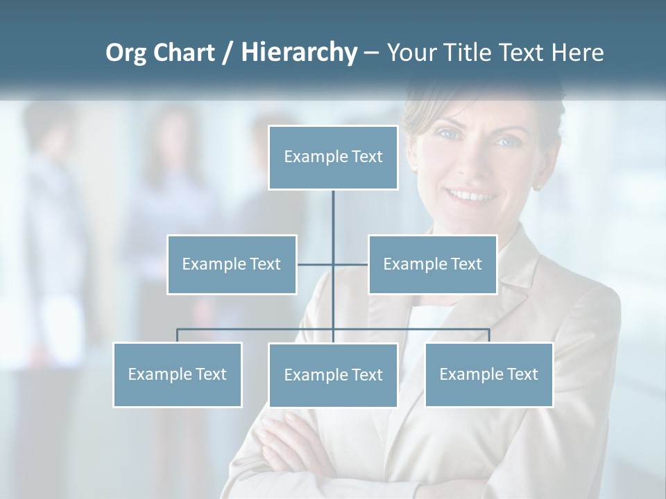 A Woman Standing In Front Of A Group Of People PowerPoint Template