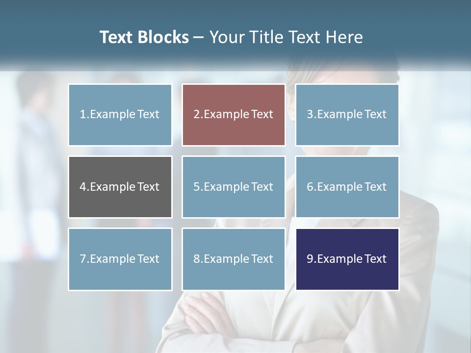 A Woman Standing In Front Of A Group Of People PowerPoint Template