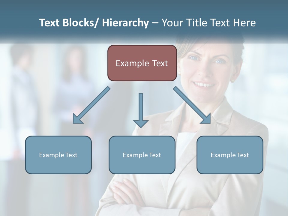 A Woman Standing In Front Of A Group Of People PowerPoint Template
