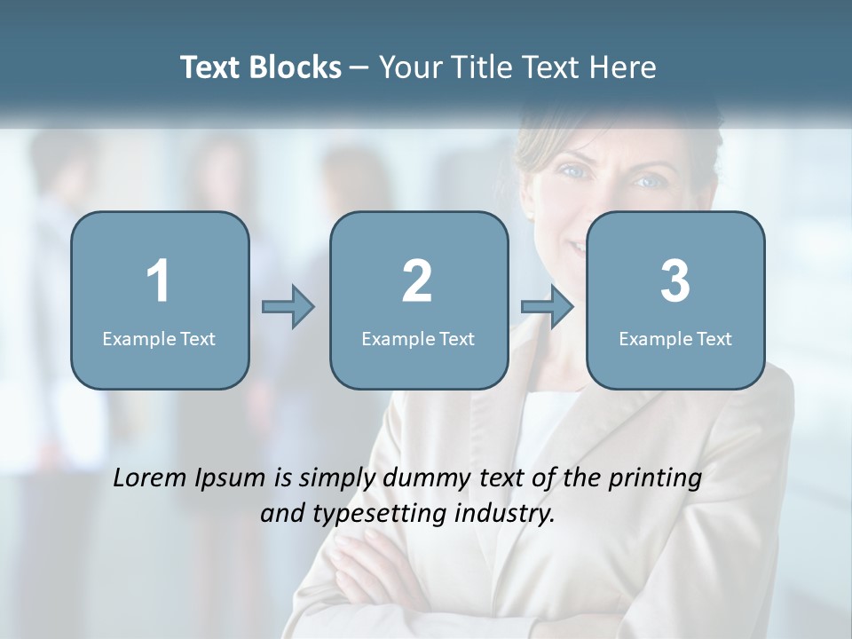 A Woman Standing In Front Of A Group Of People PowerPoint Template
