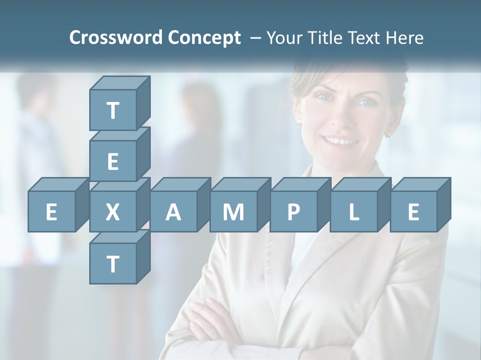 A Woman Standing In Front Of A Group Of People PowerPoint Template