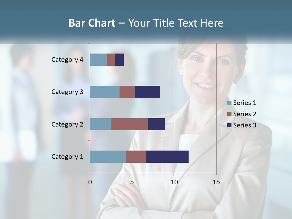 A Woman Standing In Front Of A Group Of People PowerPoint Template