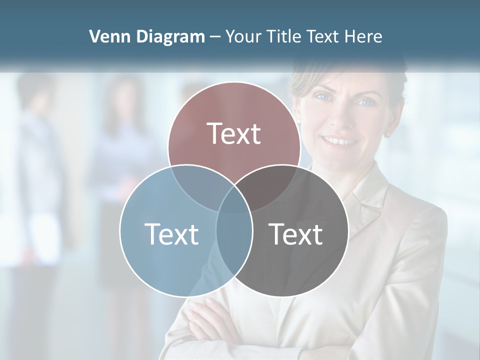 A Woman Standing In Front Of A Group Of People PowerPoint Template