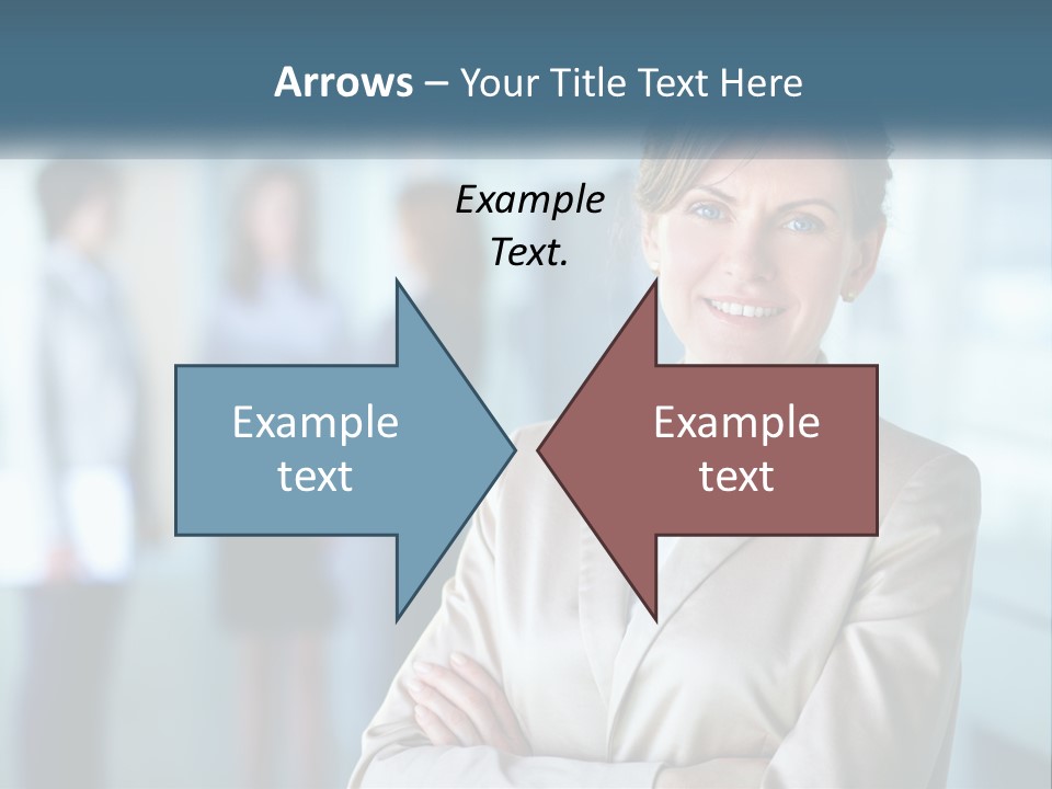 A Woman Standing In Front Of A Group Of People PowerPoint Template