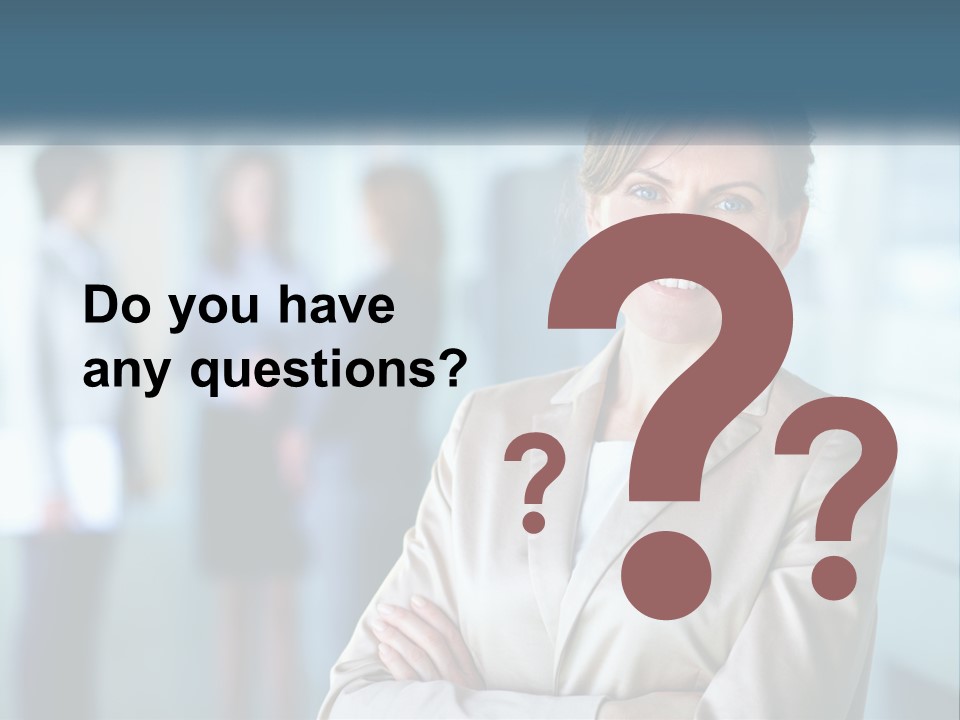 A Woman Standing In Front Of A Group Of People PowerPoint Template