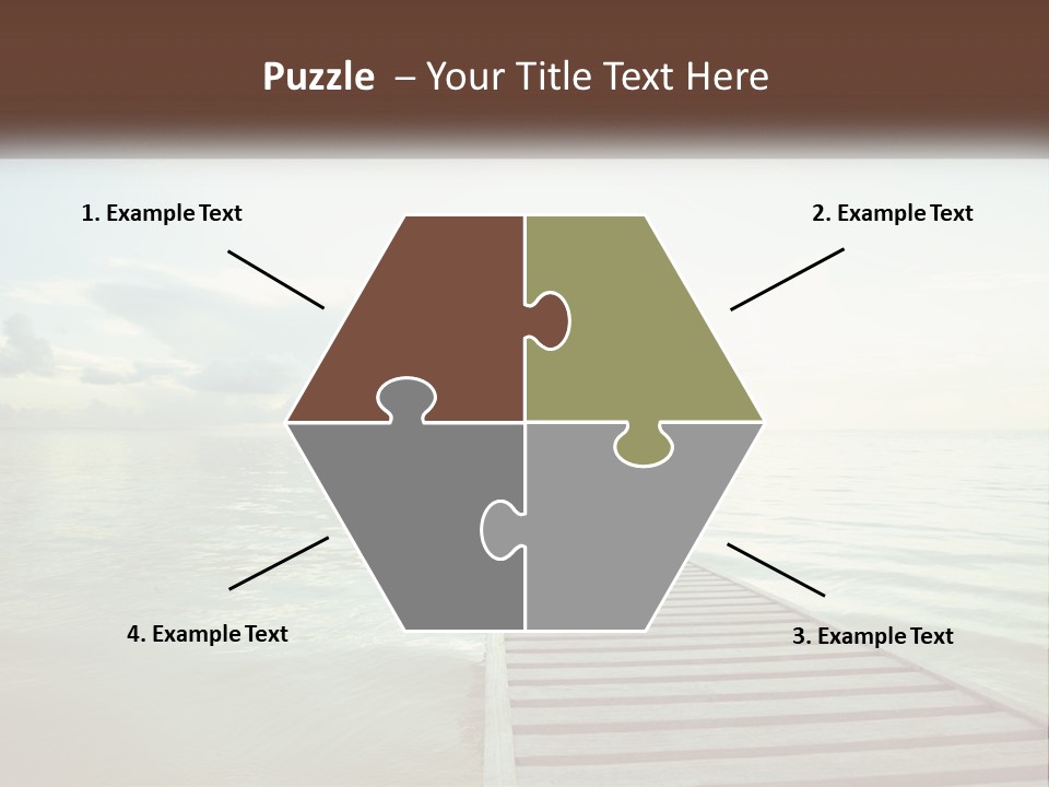 A Woman Sitting On A Dock Doing Yoga PowerPoint Template