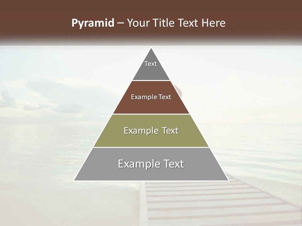 A Woman Sitting On A Dock Doing Yoga PowerPoint Template