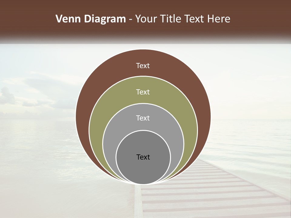 A Woman Sitting On A Dock Doing Yoga PowerPoint Template