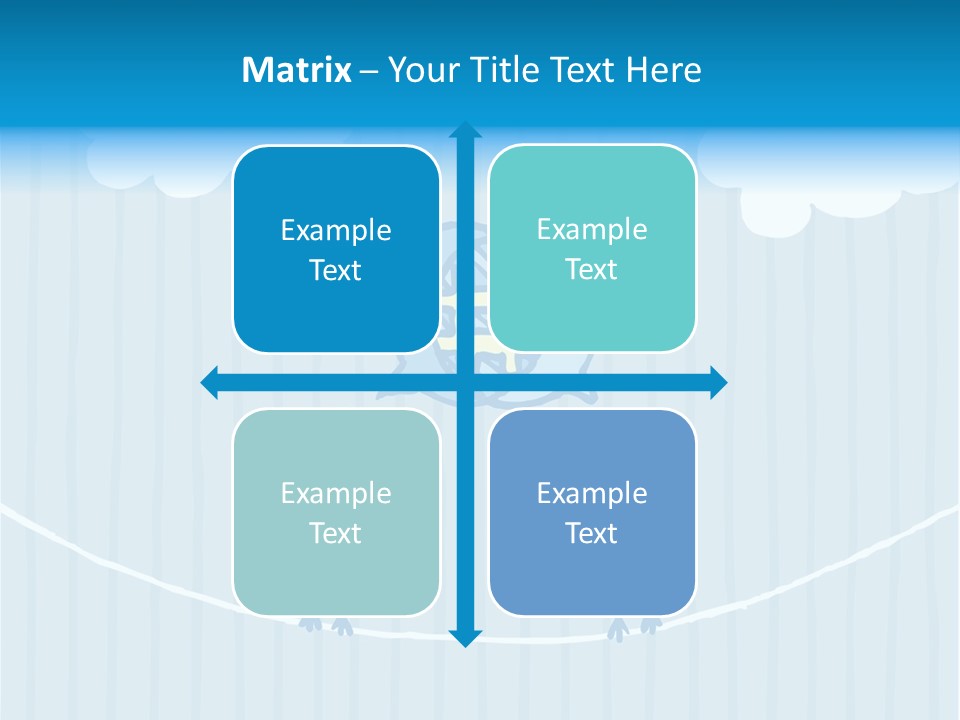 Two Birds Sitting On A Wire With A Speech Bubble PowerPoint Template