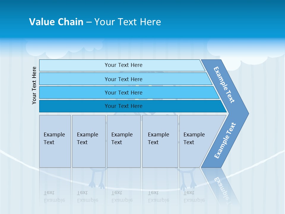 Two Birds Sitting On A Wire With A Speech Bubble PowerPoint Template