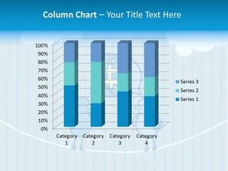 Two Birds Sitting On A Wire With A Speech Bubble PowerPoint Template