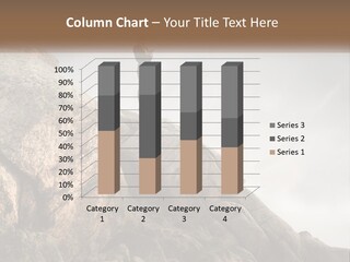 A Man In A Suit Standing On A Rock PowerPoint Template
