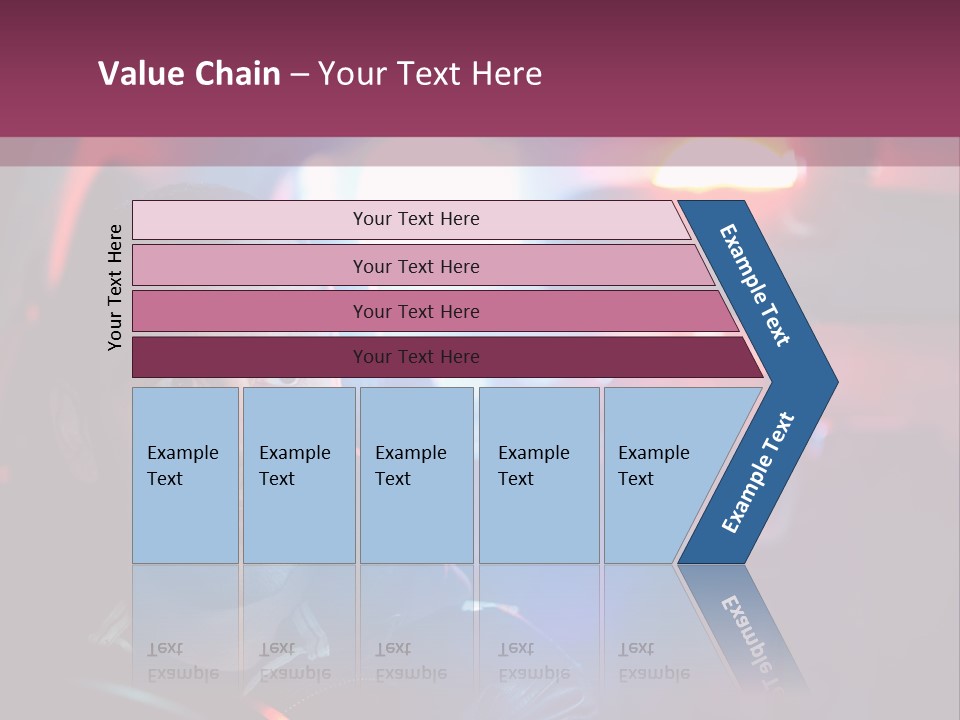 A Man Driving A Car With A Red Light In The Background PowerPoint Template