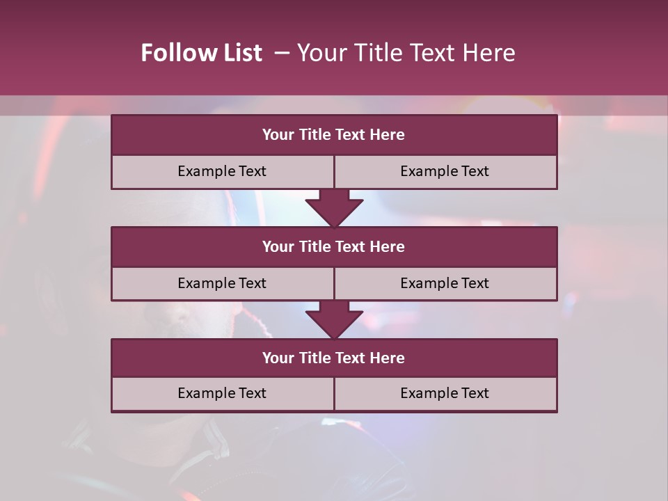 A Man Driving A Car With A Red Light In The Background PowerPoint Template