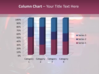 A Man Driving A Car With A Red Light In The Background PowerPoint Template