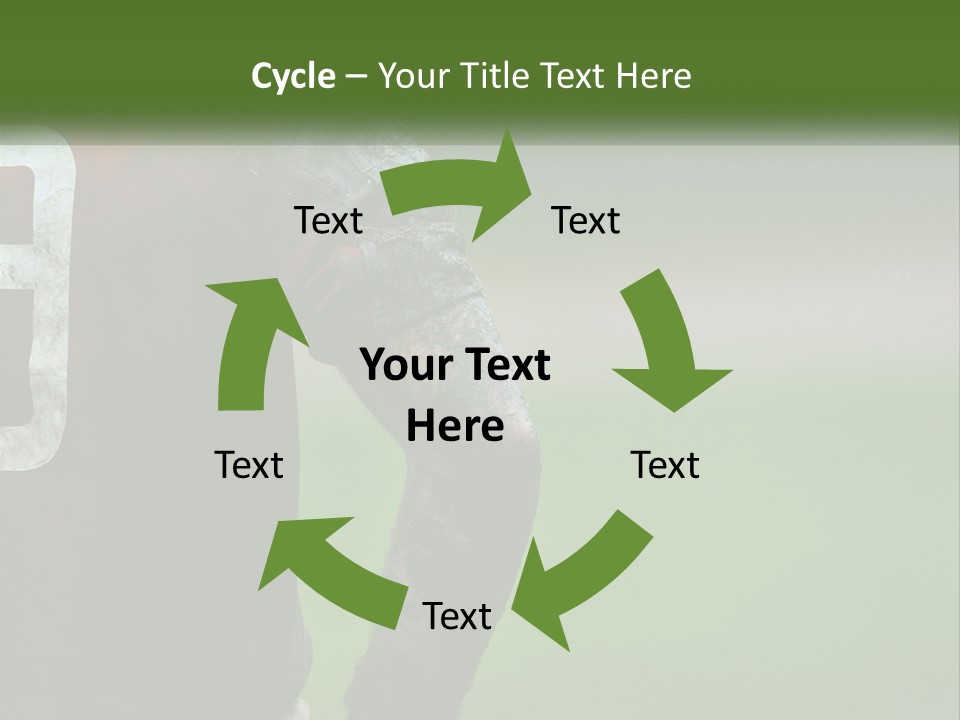 A Soccer Player Is Covered In Mud With A Green Field In The Background PowerPoint Template
