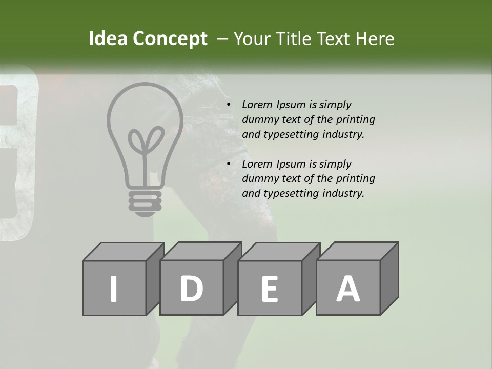 A Soccer Player Is Covered In Mud With A Green Field In The Background PowerPoint Template