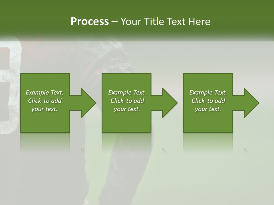 A Soccer Player Is Covered In Mud With A Green Field In The Background PowerPoint Template