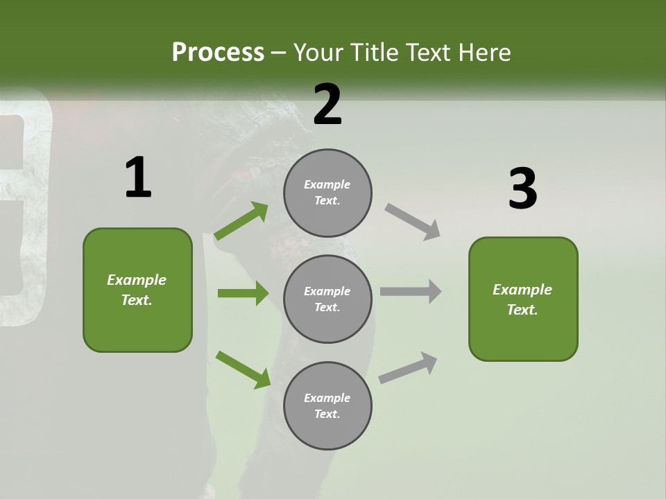 A Soccer Player Is Covered In Mud With A Green Field In The Background PowerPoint Template