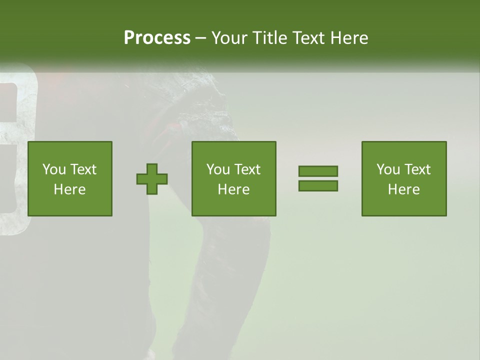 A Soccer Player Is Covered In Mud With A Green Field In The Background PowerPoint Template