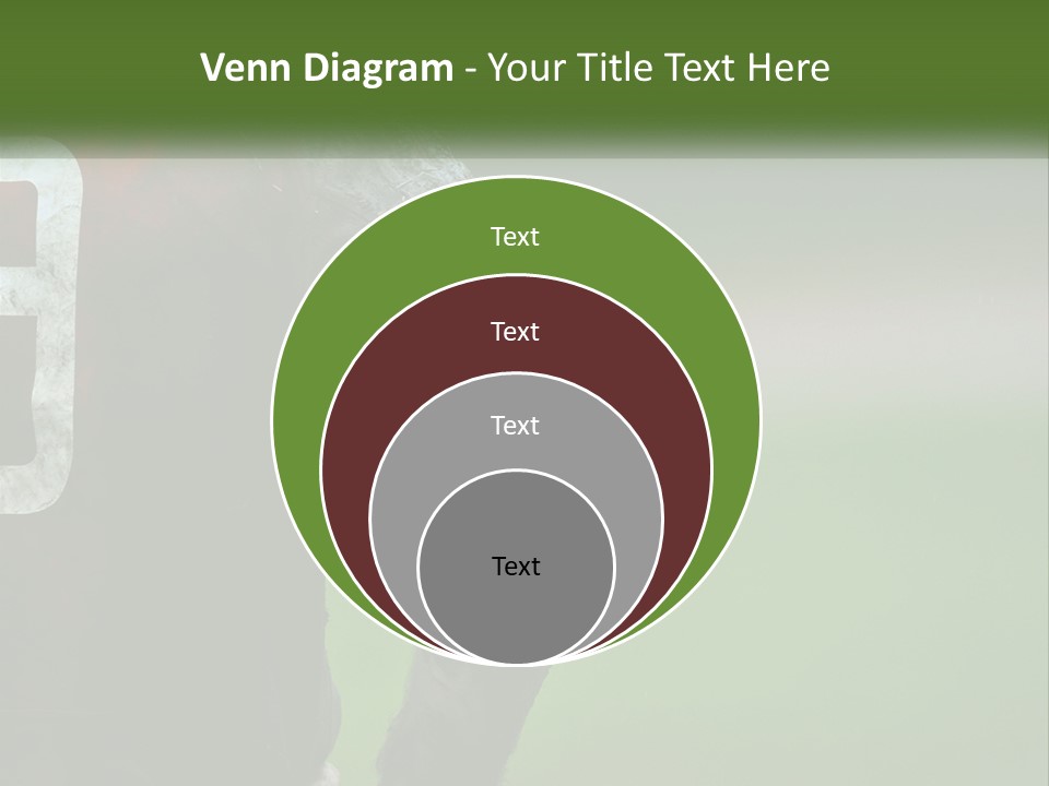 A Soccer Player Is Covered In Mud With A Green Field In The Background PowerPoint Template