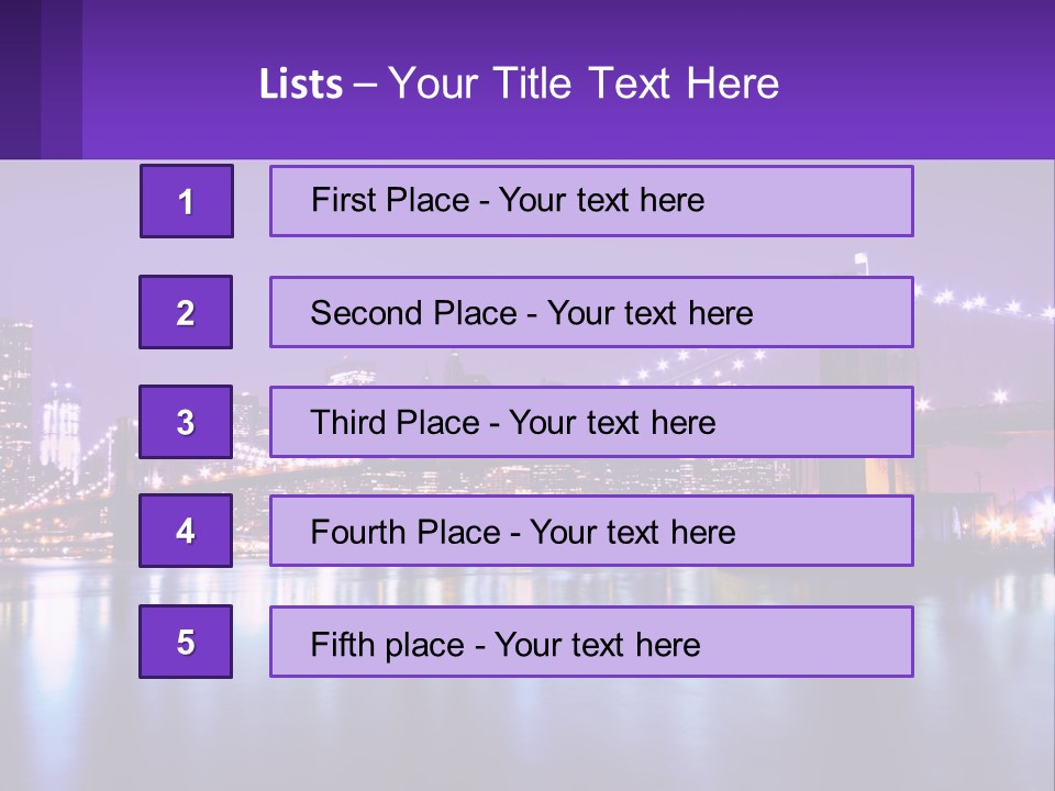A Bridge Over Water With A City In The Background PowerPoint Template