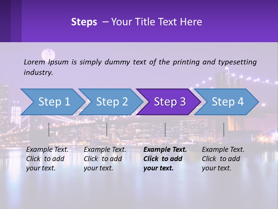 A Bridge Over Water With A City In The Background PowerPoint Template