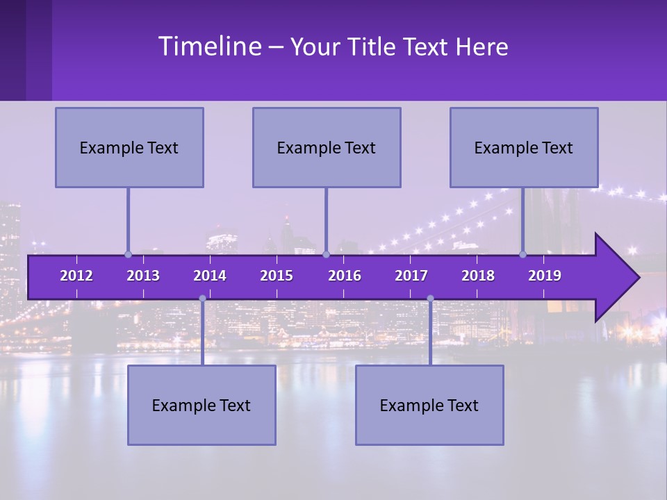 A Bridge Over Water With A City In The Background PowerPoint Template