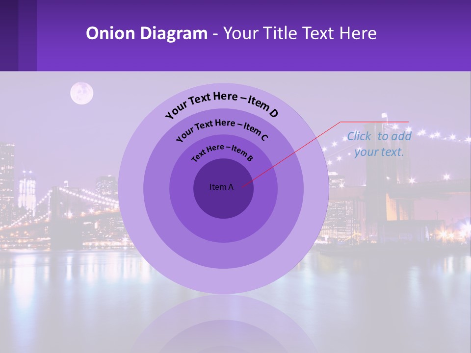 A Bridge Over Water With A City In The Background PowerPoint Template