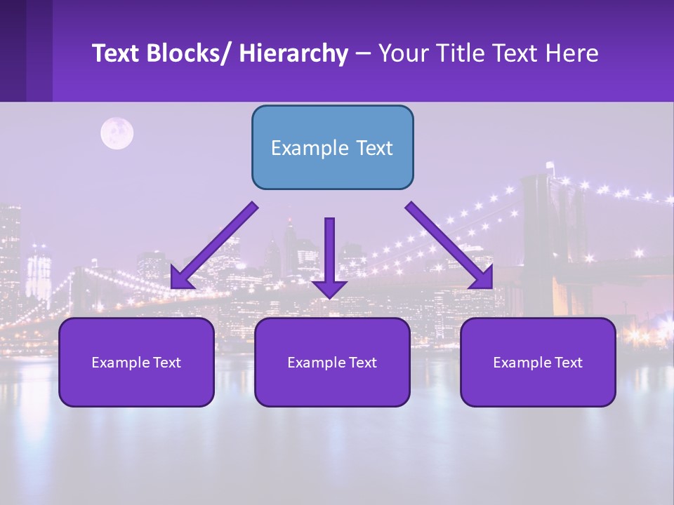 A Bridge Over Water With A City In The Background PowerPoint Template