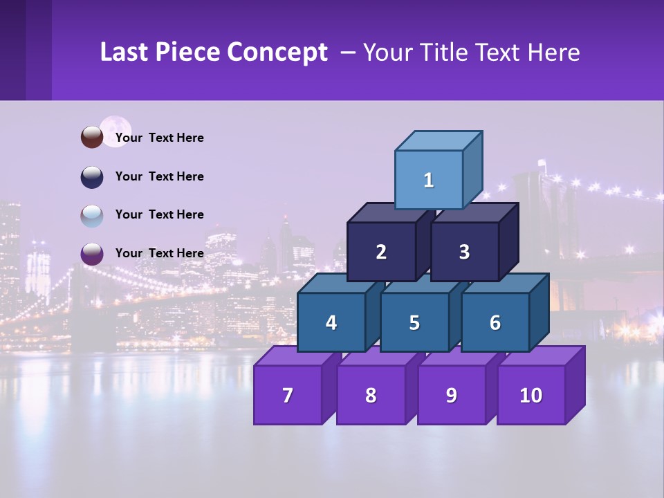 A Bridge Over Water With A City In The Background PowerPoint Template