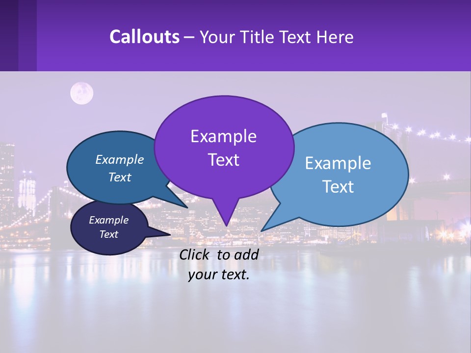 A Bridge Over Water With A City In The Background PowerPoint Template