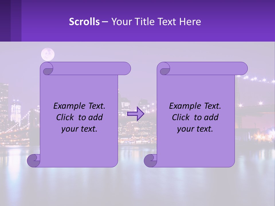 A Bridge Over Water With A City In The Background PowerPoint Template