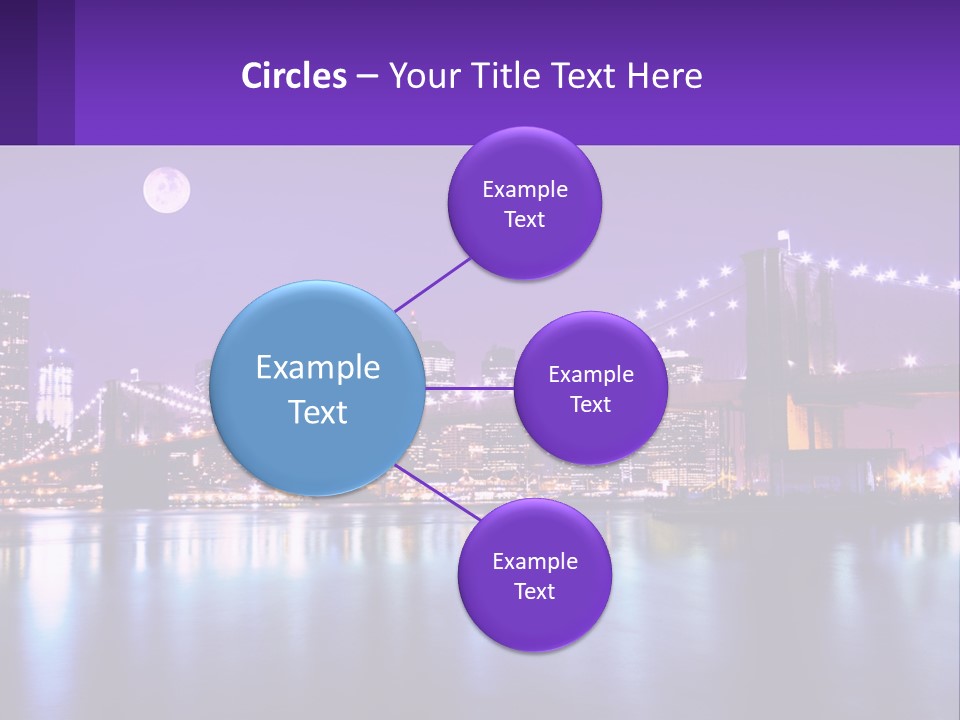 A Bridge Over Water With A City In The Background PowerPoint Template