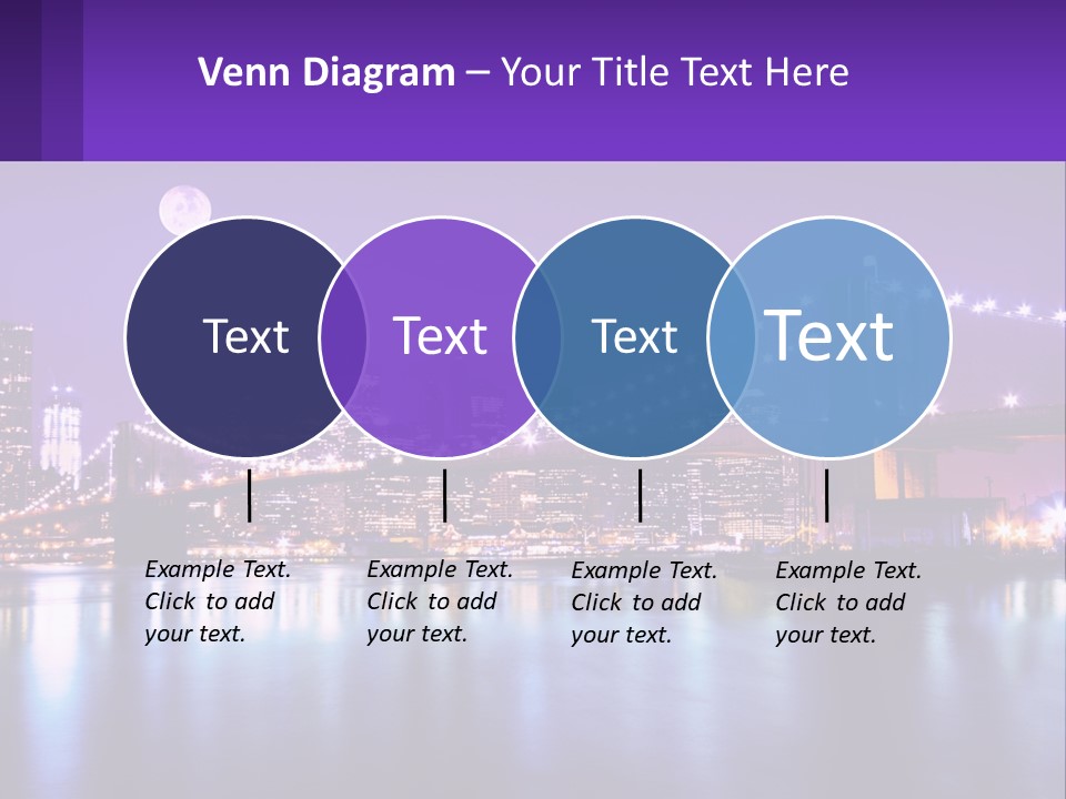 A Bridge Over Water With A City In The Background PowerPoint Template
