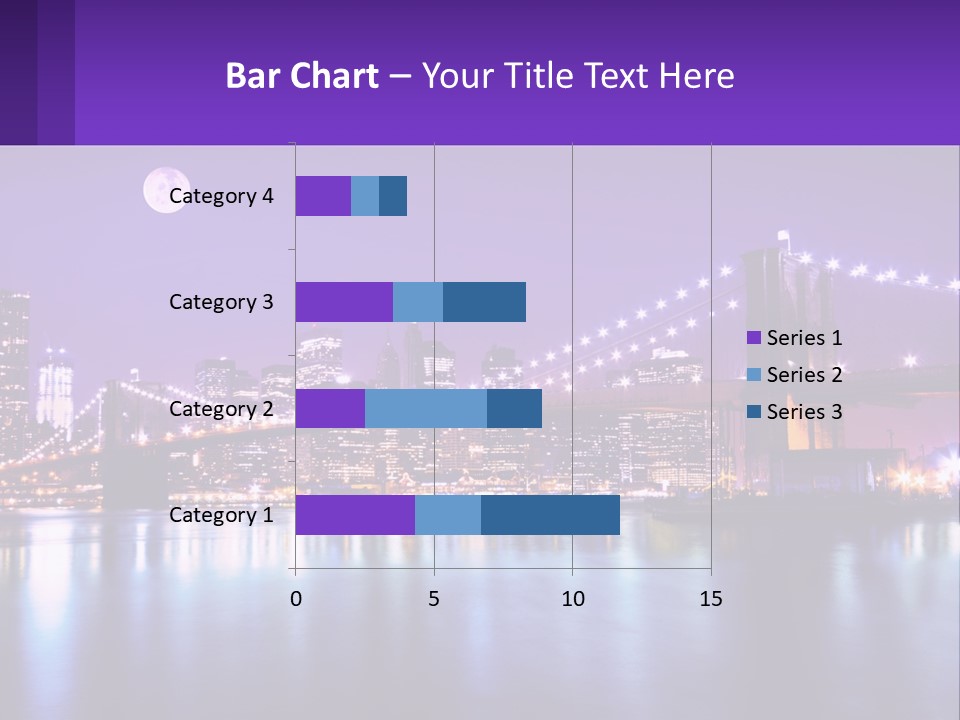 A Bridge Over Water With A City In The Background PowerPoint Template