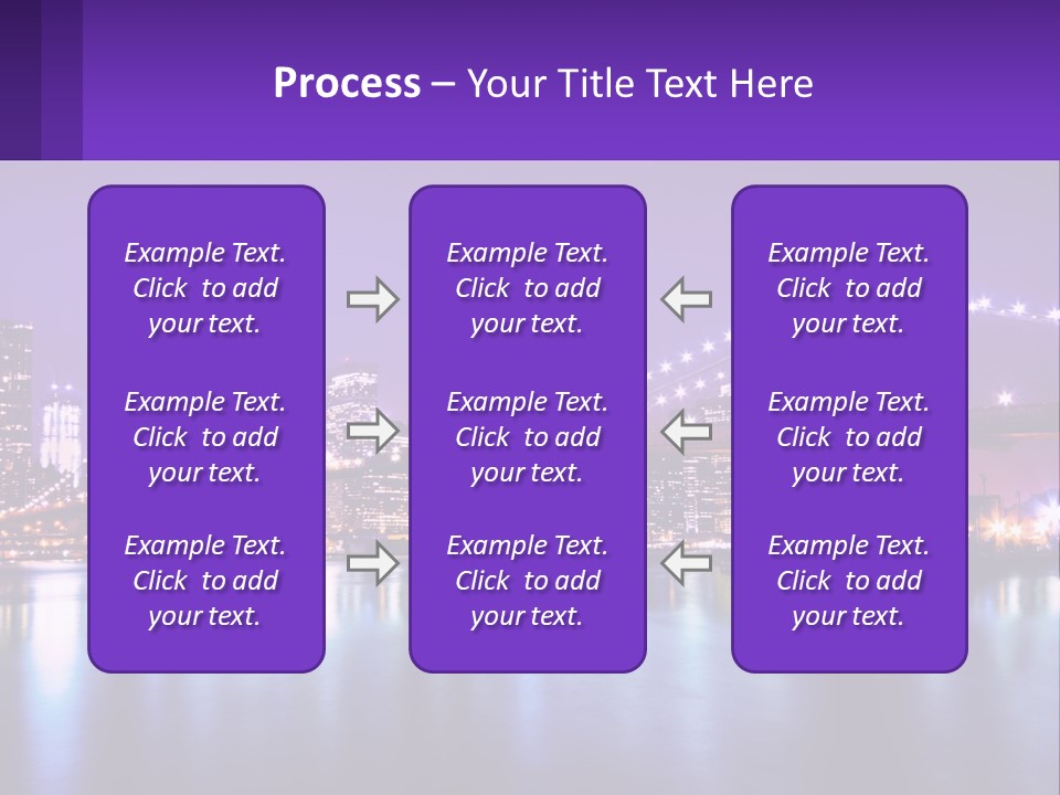 A Bridge Over Water With A City In The Background PowerPoint Template