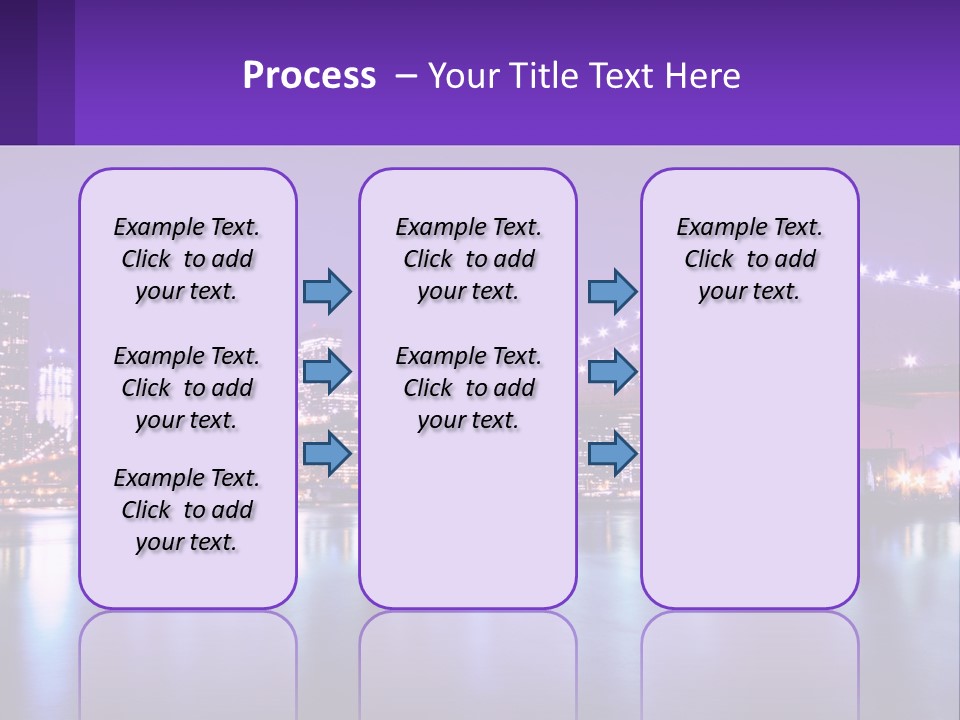 A Bridge Over Water With A City In The Background PowerPoint Template