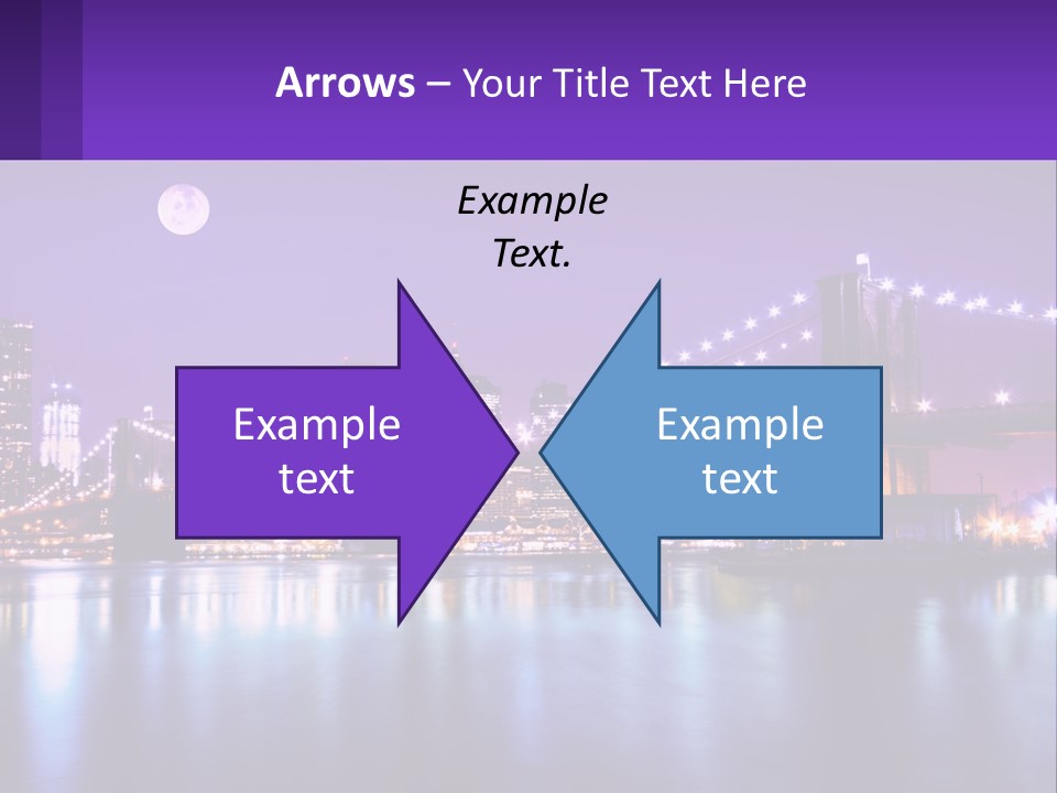 A Bridge Over Water With A City In The Background PowerPoint Template