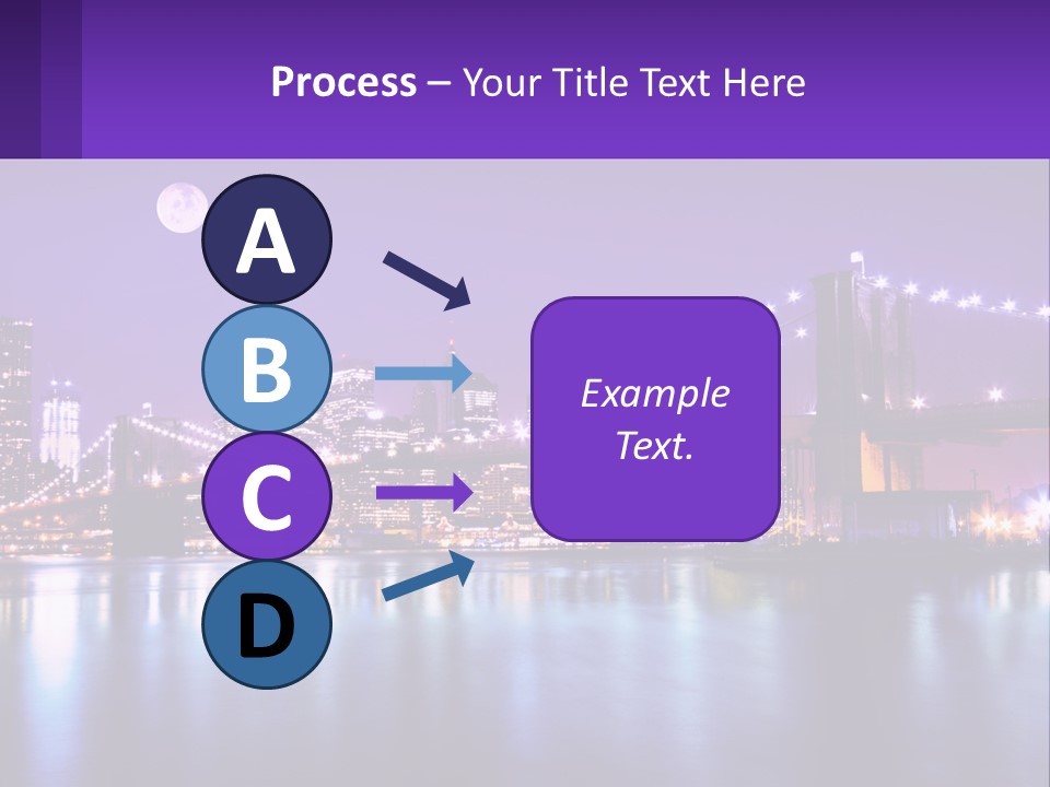 A Bridge Over Water With A City In The Background PowerPoint Template