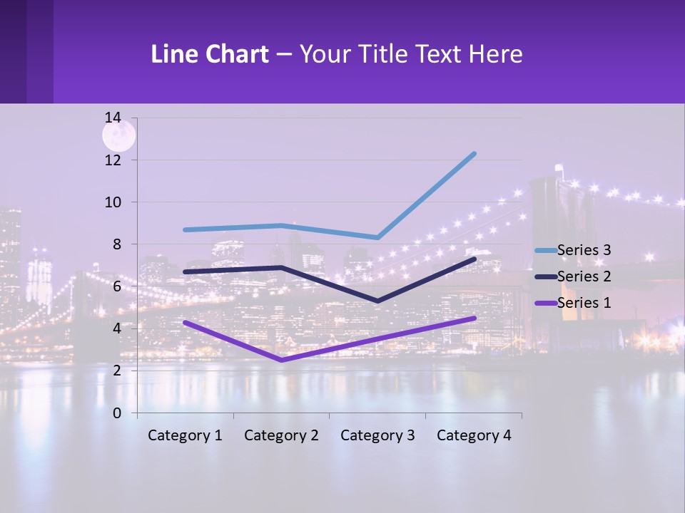 A Bridge Over Water With A City In The Background PowerPoint Template