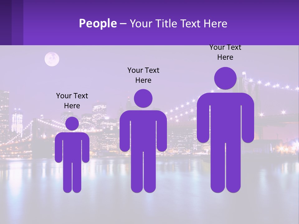 A Bridge Over Water With A City In The Background PowerPoint Template