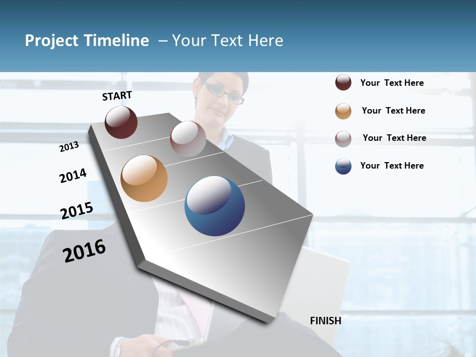 A Man And A Woman Are Looking At A Laptop PowerPoint Template