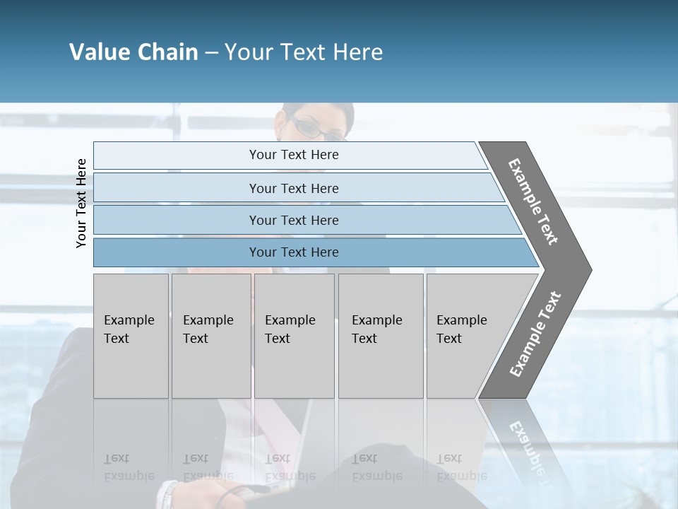 A Man And A Woman Are Looking At A Laptop PowerPoint Template